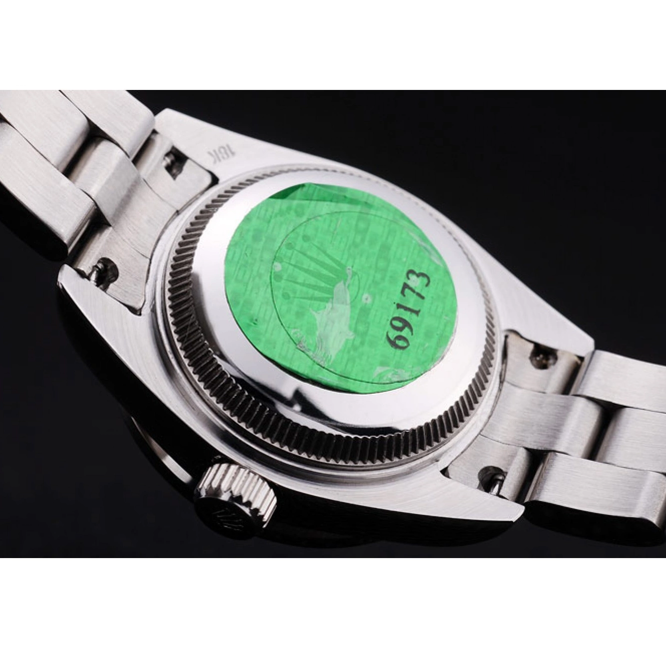Aaa replica watch 7474 Dial Datejust Silver Bezel Diamonds Silver Polished Rolex 0620